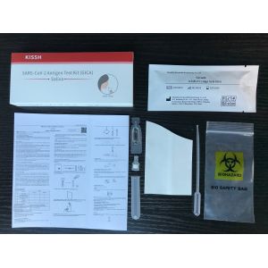 SARS-CoV-2 Fast Rapid Antigen Test RTK Ag Saliva Test Kit with biosafety bag
