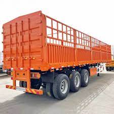 CIMC customized 3 Axles Transport Heavy Goods stainless steel Livestock Container Side Wall Fence Cargo Trailer