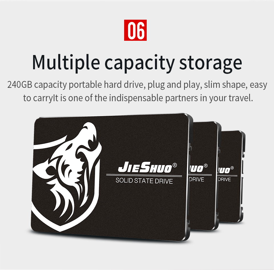 240GB SSD Solid State Drive Internal Type Sata 3.0 Interface 12Gb/S