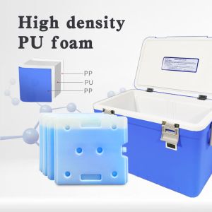 China Blue Best Cool Box For Transporting Medicines With PU Foam Insulation For Medical Needs And Storage on sale