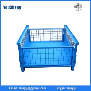 China Substantial metal welded wire mesh storage box on sale