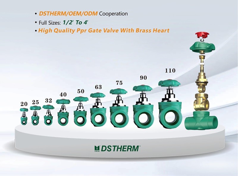 7mm Thickness Washer PPR Gate Valve Heavy Flow Easy Installation Durable Anti - Rust