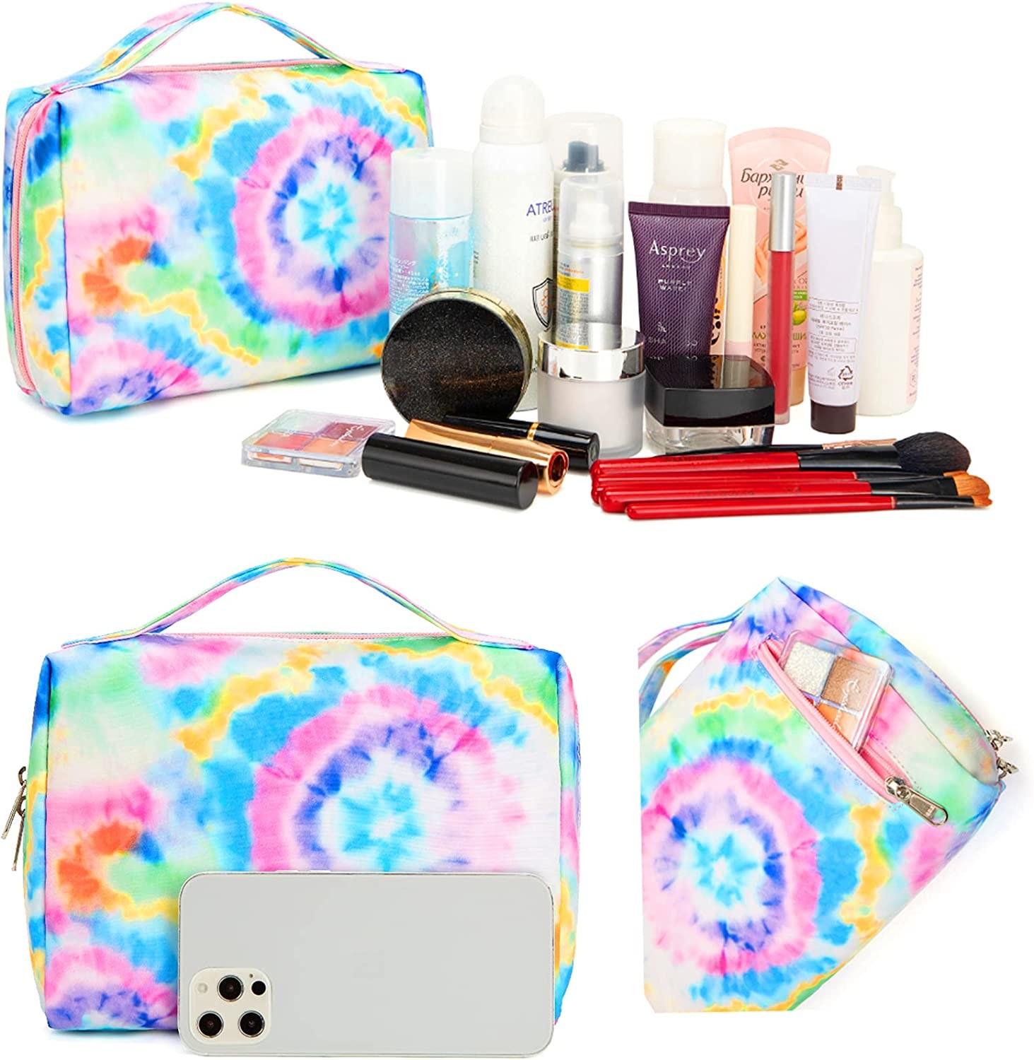 Shockproof Durable Toiletry Bag Travel Makeup Bag Portable Cosmetic Bag Organizer for Women and Girls
