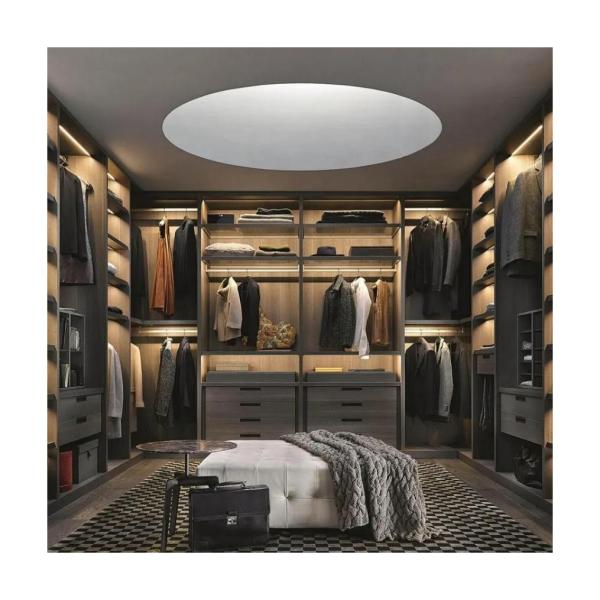 Professional Waterproof Wooden Clothes Wardrobe Modern Folded Luxury Wardrobe by