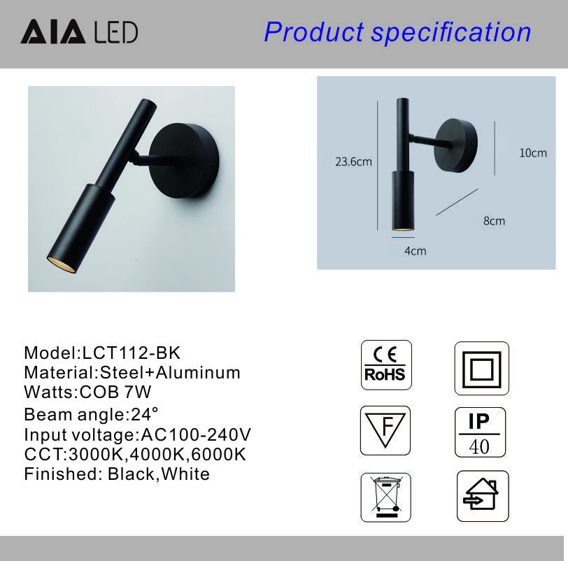 Study Reading Wall Light Bedside Wall Lamp Luminous Body Lamp Item Lighting Style Modern
