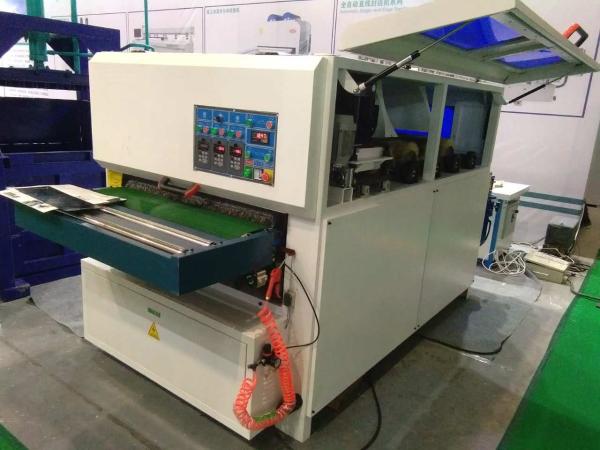 Max. working width 1000mm 9 discs sanding brush and 3 sanding rollers cabinet