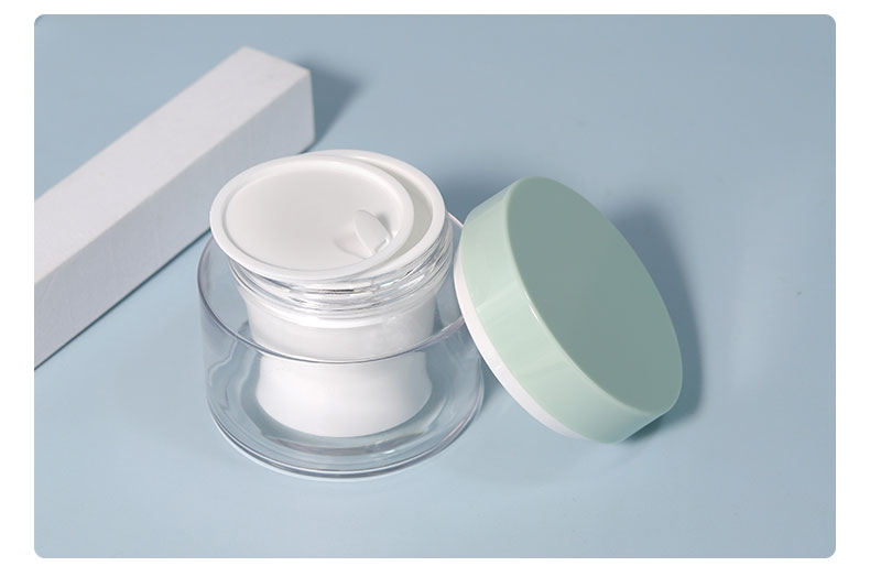 100ml Transparent Plastic Bottle Cosmetic Bottle Set 50g For Face Body Cream