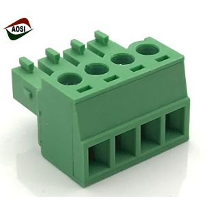 AOSI FPC1.5-XX-350-00 plug-in terminal block 300V/10A VDE UL CE Approved