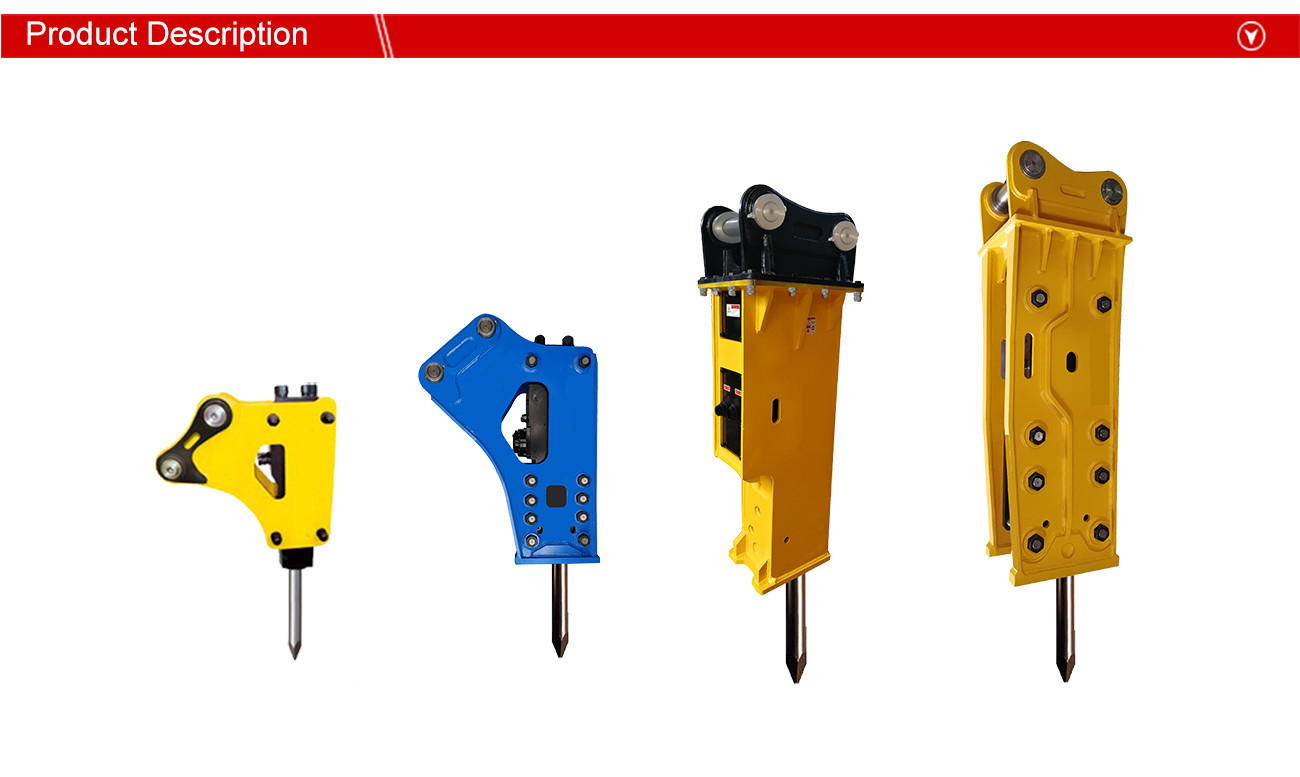 BeiYi lower noise 20 ton excavator silent hydraulic hammer hydraulic breaker for Komatsu Kobelco Caterpillar Hitachi