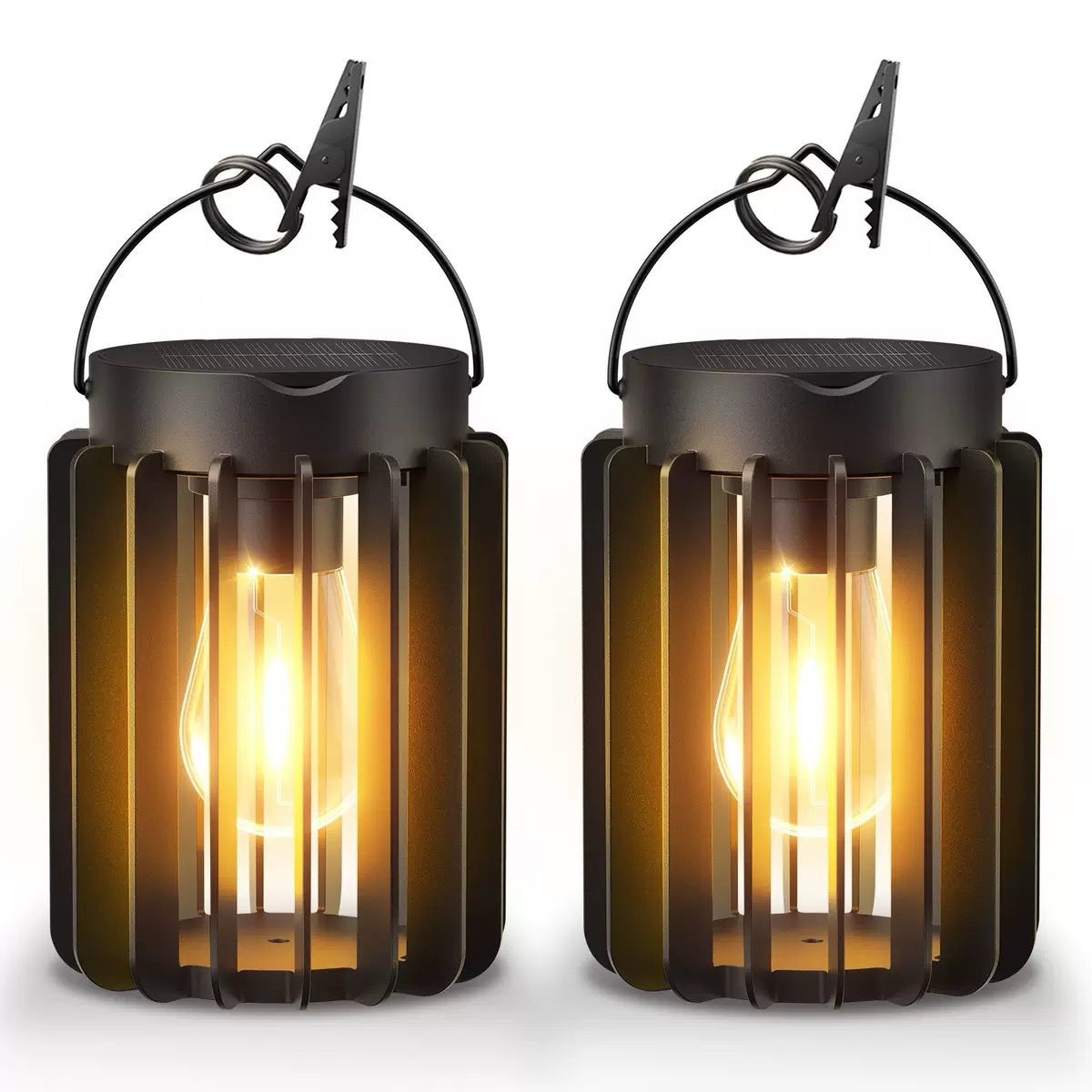 Solar Powered Outdoor Lanterns with Auto On/Off , Waterproof Modern Solar Outdoor Lights