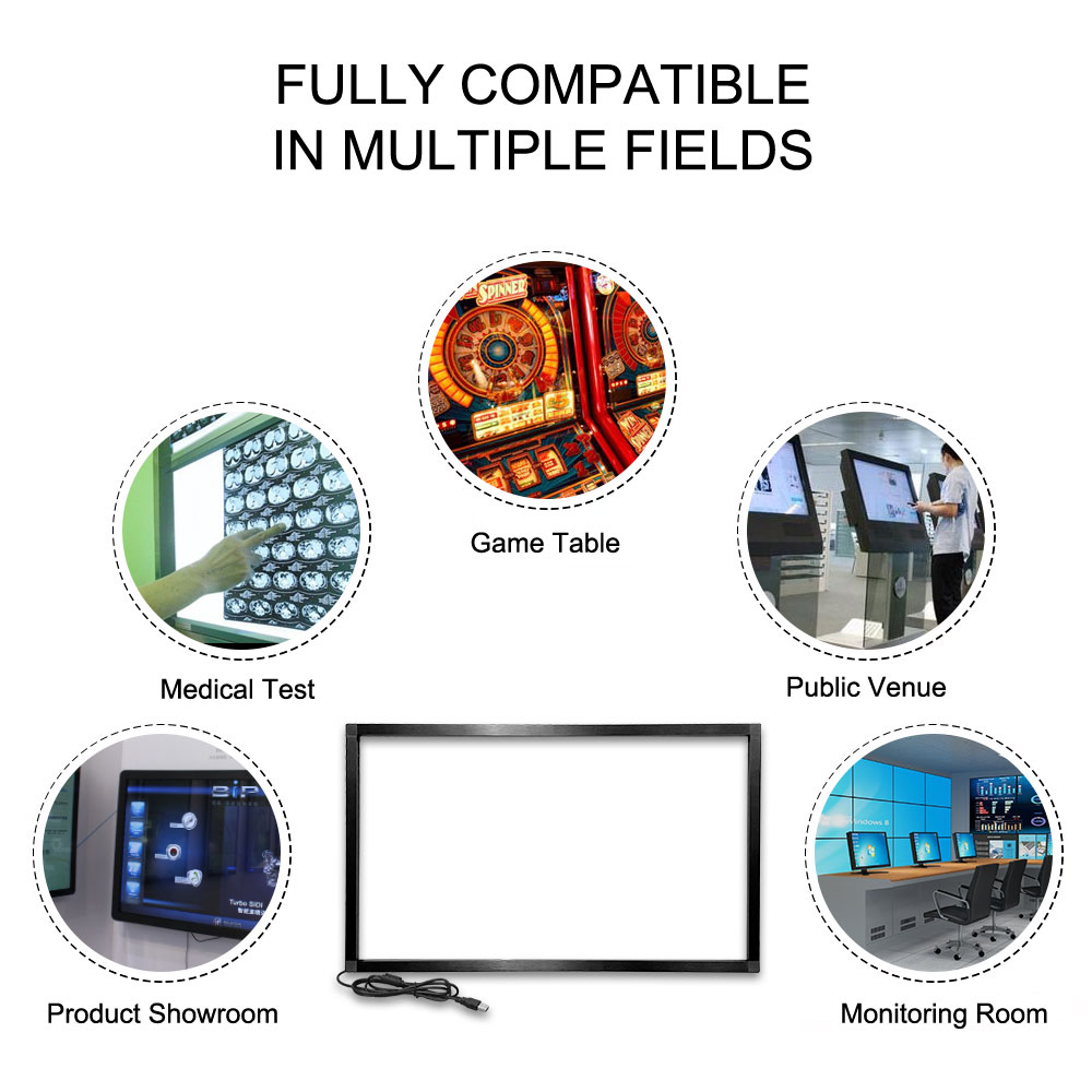 20 Points YCLTOUCH 65 Inch Ir Multi Touch Frame Customized Size
