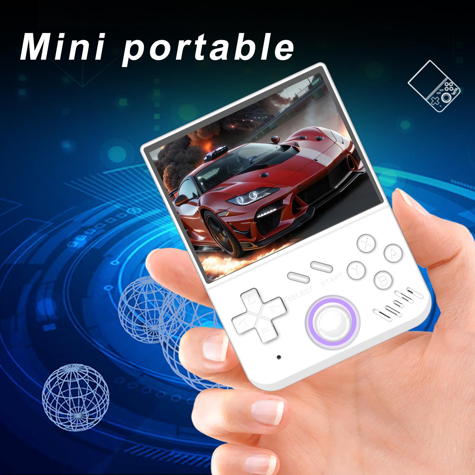 MY MINI Retro Handheld 3.5-inch IPS Screen Video Game Console 15000 Games