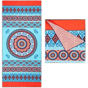 China Bulk Medium Thickness Customized Beach Towel With Opp Bag Packaging on sale