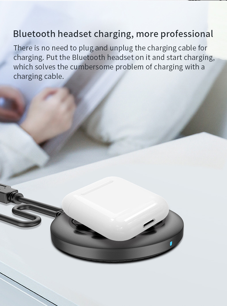 Portable Suction Cup Mini Wireless Charger Pad For Iphone 11 12 Pro Max