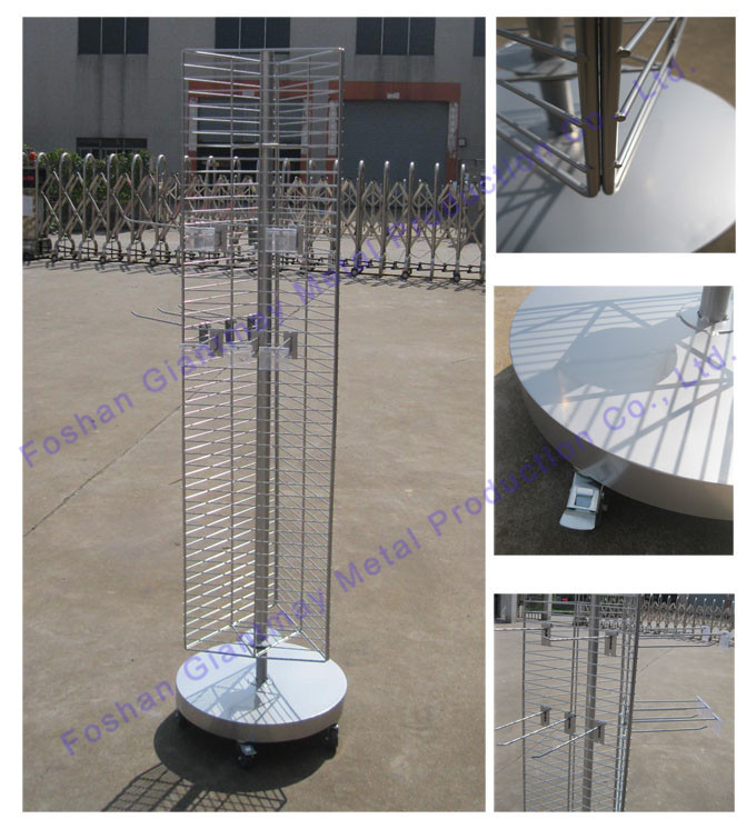 Hair Floor Stand Shop Rotating Turntable Display Stands