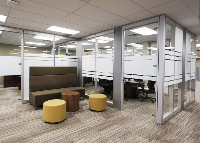 Demountable Aluminum Glass Partition Wall System With Electrical Lock For Office