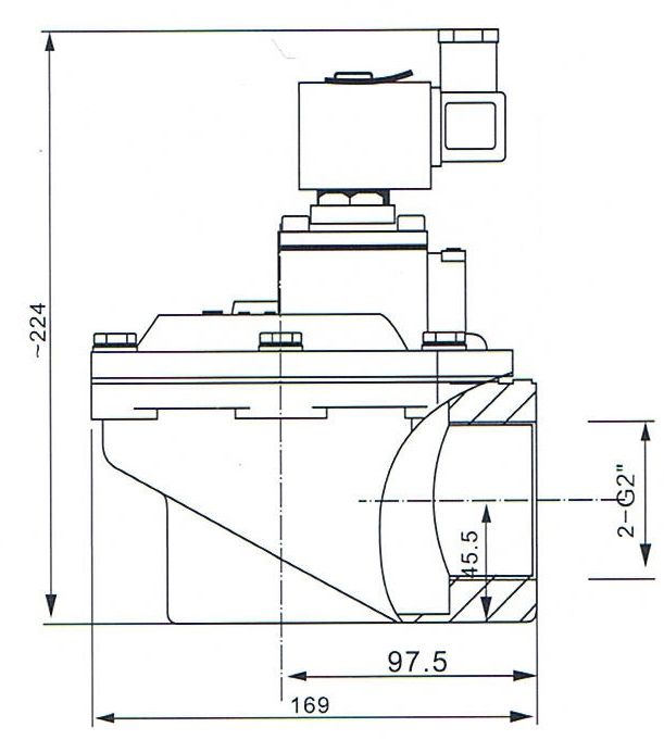 2'' SCG353A050 ASCO Type Pulse Jet Diaphragm Valve For Baghouse 0