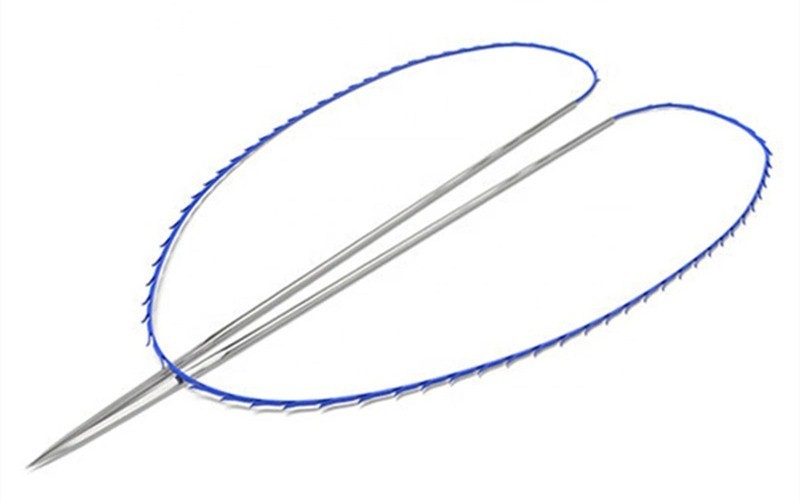 Absorbable 3D Cog Pdo Eye Thread Lift Threading To Lift Face L Blunt
