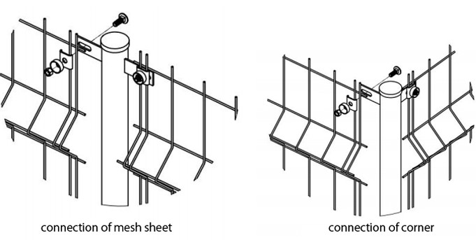 ISO-2001 Galvanized Black 6 Ft Welded Wire Fencing For Yardgard