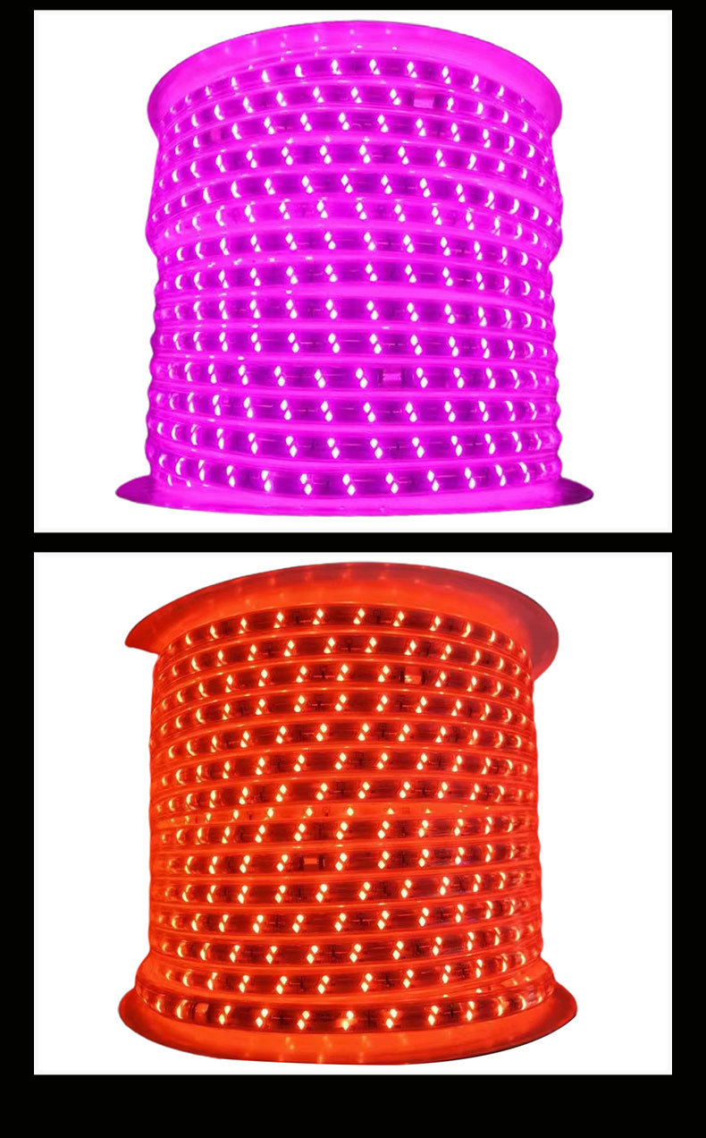 110v-220v LED Strip Light 100m/roll 50m/roll With Connector And 85 Ra Copper Material