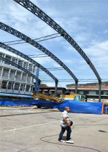  Philippines Steel Basketball court Shed, Metal Buildings Flexible Design Manufactures