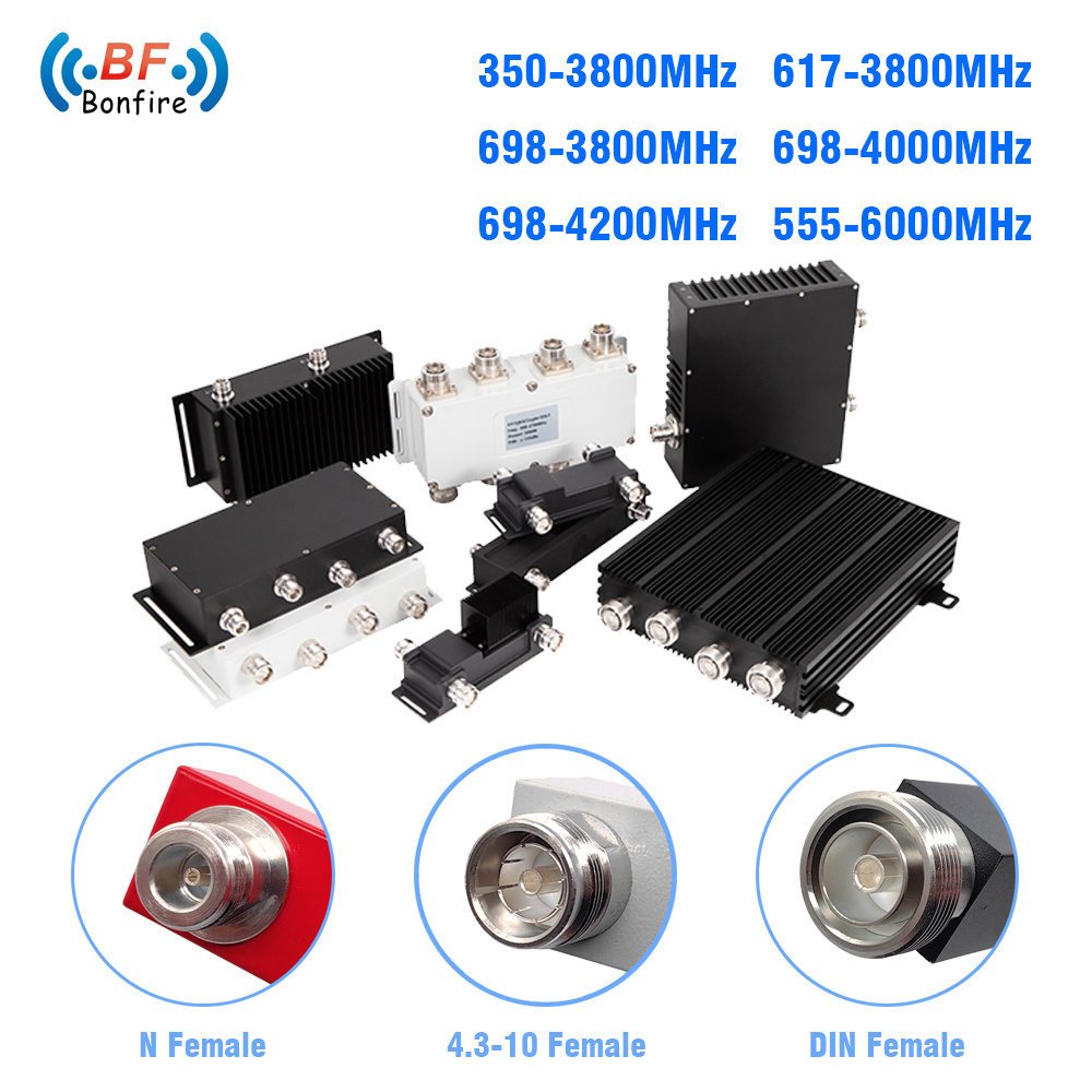 Hybrid Coupler VHF 617-3800MHz 3dB RF Hybrid Combiner N Type