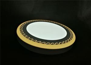 China Wave Pattern 18+6W SMD LED Panel Light Round Surface Mount Double Color White Yellow on sale