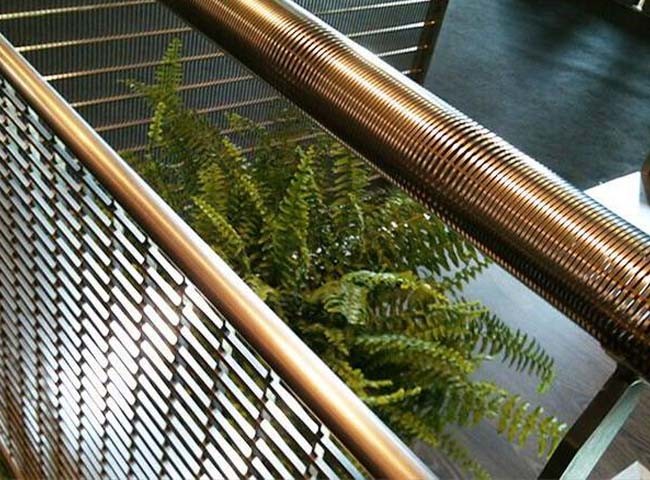 Architectural Decorative Wedge Wire Panels and Cylinders for Various Building Decoration Projects