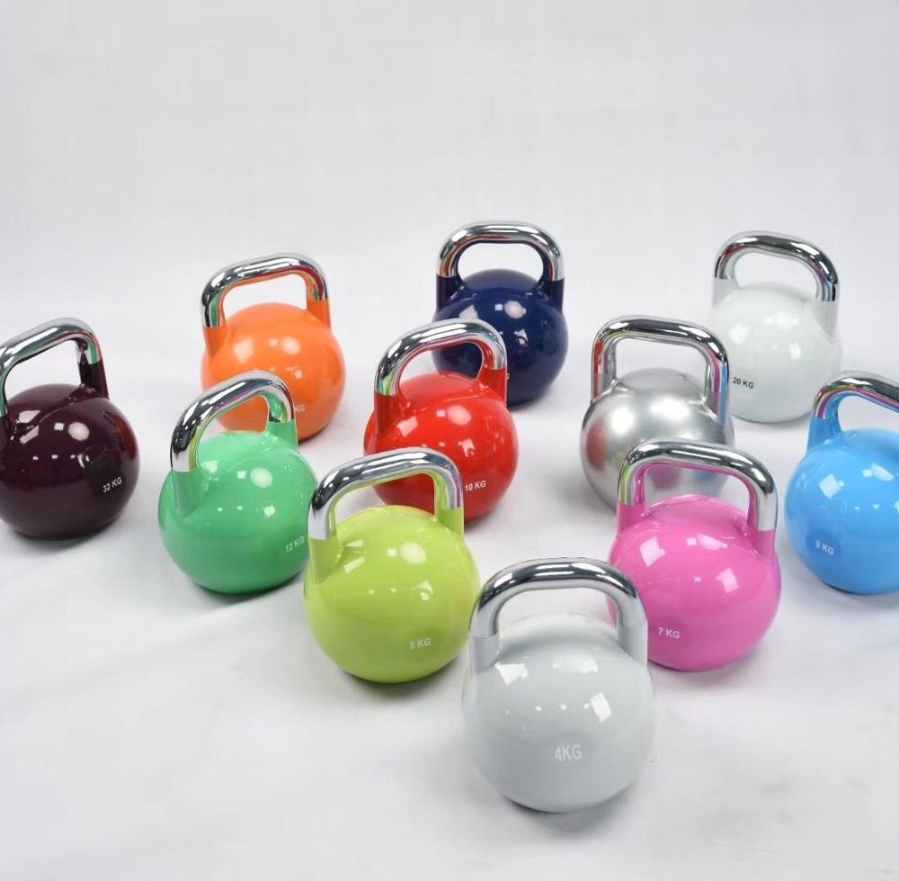 Powder Coated Cast Iron Free Weight Kettlebell Pro Kettlebell 9lb-70lb