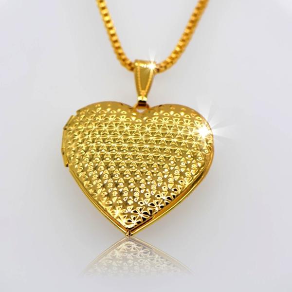Locket Pendants jewelry New Vintage Little stars round Pendants jewelry 18k gold