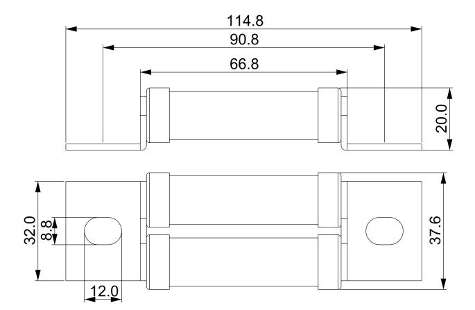 DC1000V Ceramic Fast Blow Fuse BS88 Fuse High Breaking Capacity Fuse Made in China