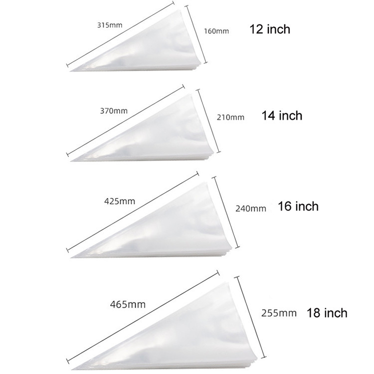 Safe Disposable Pastry Plastic Piping Bag 32*18cm Size For Cake