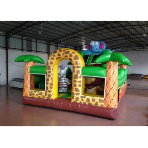China Savanna Slide Inflatable Bounce House , Amusement Park Inflatable Bouncy Castle on sale