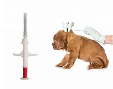 ZS006 Implantable Animal ID Microchips Transponder Syringe In EO Sterilized Pouch 2.12mm