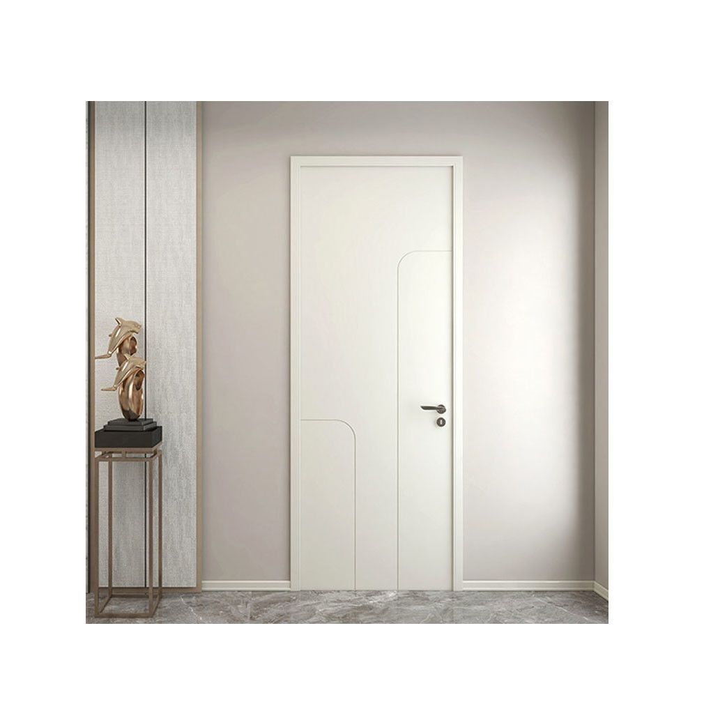 Soundproof Modern Entrance Doors Solid Exterior Main Pivot Wood