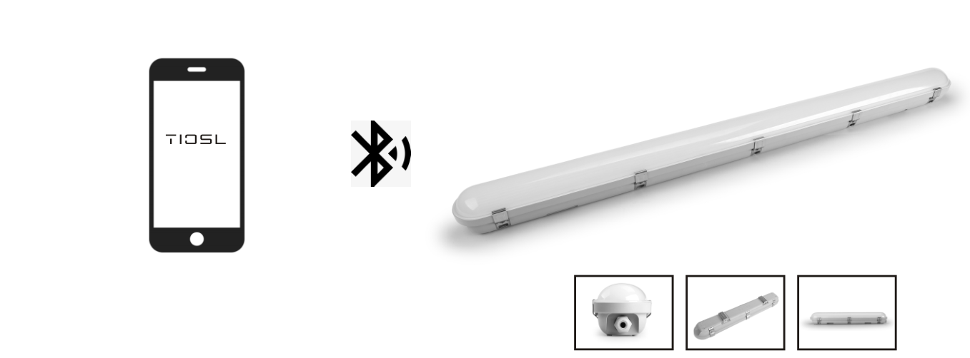 IP65 140lm/w Tri-Proof Led Light Fixture Microwave Sensor Led Linear Light 150cm