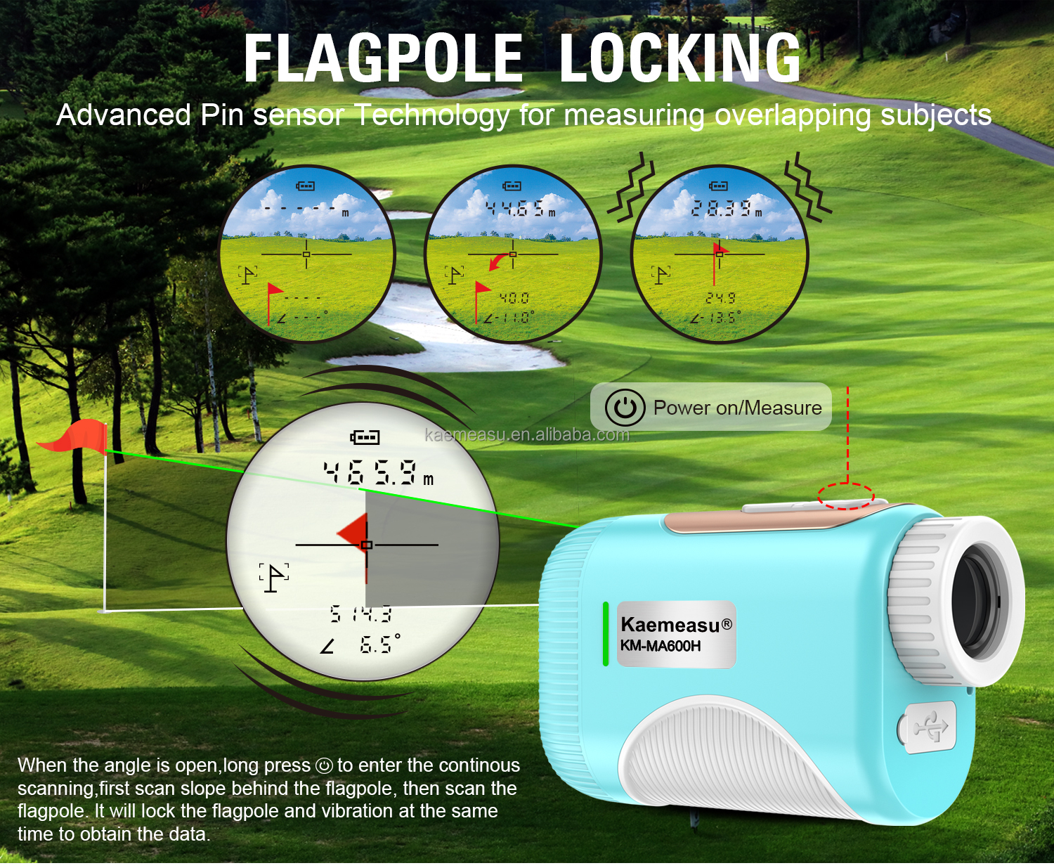 OEM Golf Slope Scope Laser Distance Meter Telescope Industrial Grade Golf Laser Rangefinder Binoculars