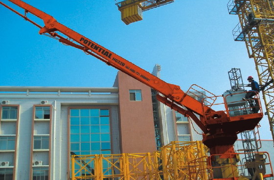 HG32B Climbing Concrete Placing Boom 20m Column Compact Structure With