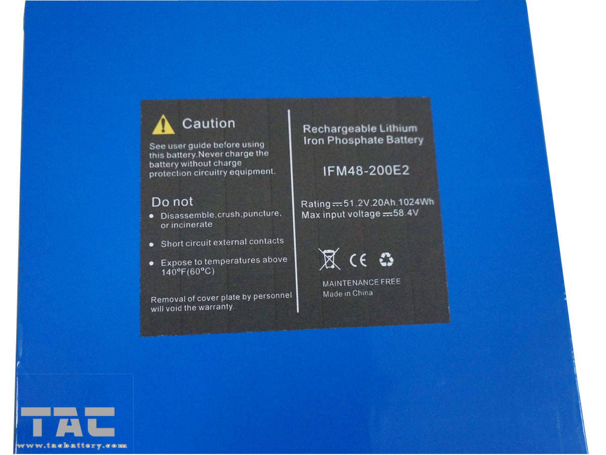 High Capacity Electric Bike Battery Pack 48v 20ah For Electric Vehicle