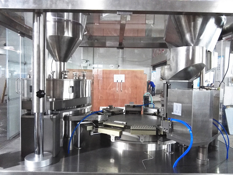 China Capsule Filling Machine Supplier With Automatic Loading Powder and Empty Capsule Device