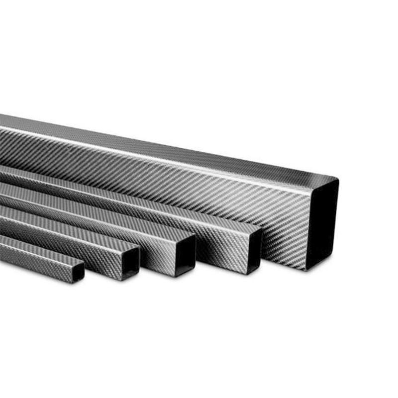 Square Plain Twill Weave Carbon Fiber Tubing For Advertising Panels
