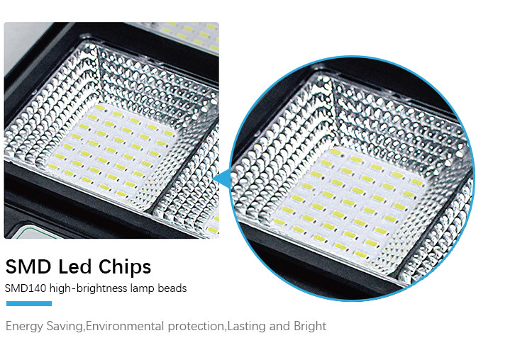 1300LM Solar Powered LED Street Lights Motion Sensor All In One Solar Street Light