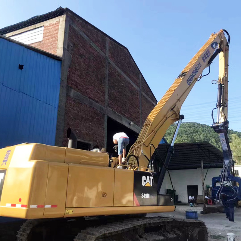 Professional Excavator pile driver attachment for excavators excavator long reach boom excavator long boom arm for sale