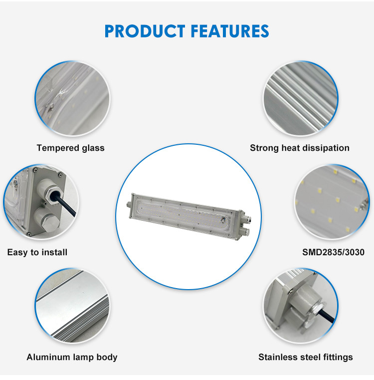 OEM Linear Hazardous Light Ex Proof Lighting 200w