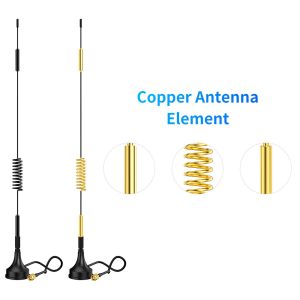High Gain External Booster with Magnetic Base and Vertical Polarization Mimo
