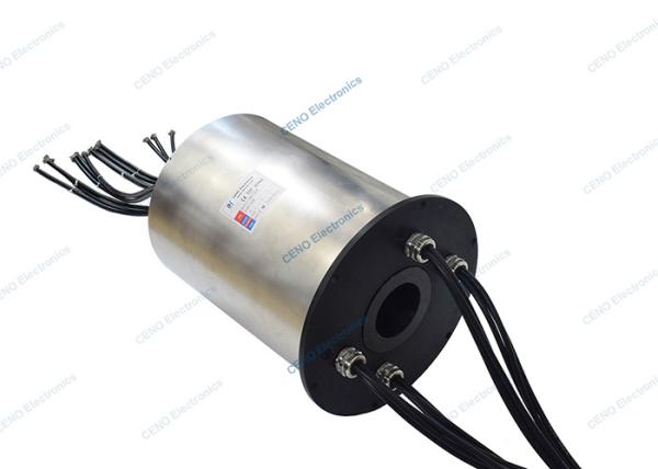 Marine Equipment Large Power Carbon Brush Slip Ring with Through Hole and 60%RH