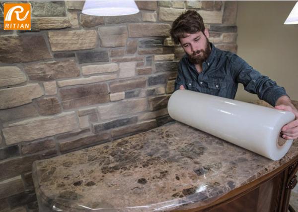 Anti Debris Construction Marble Protective Film Adhesive Marble Countertop