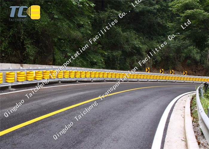 Traffic Safety Roller Crash Barrier Rolling Barrier Environmental Friendly