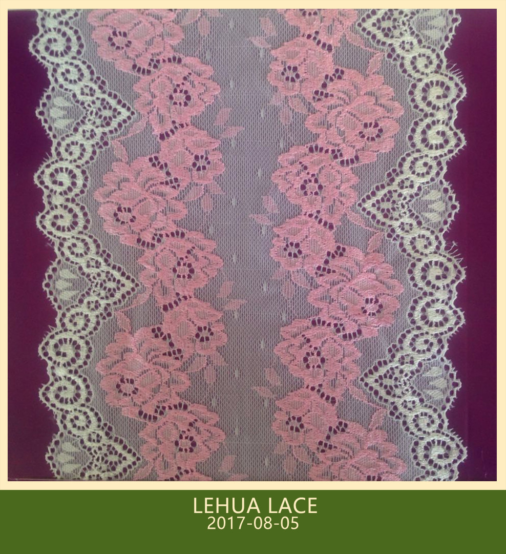 Hot Selling and nice quality Nylon Spandex Stretchy Brazil Lace from China