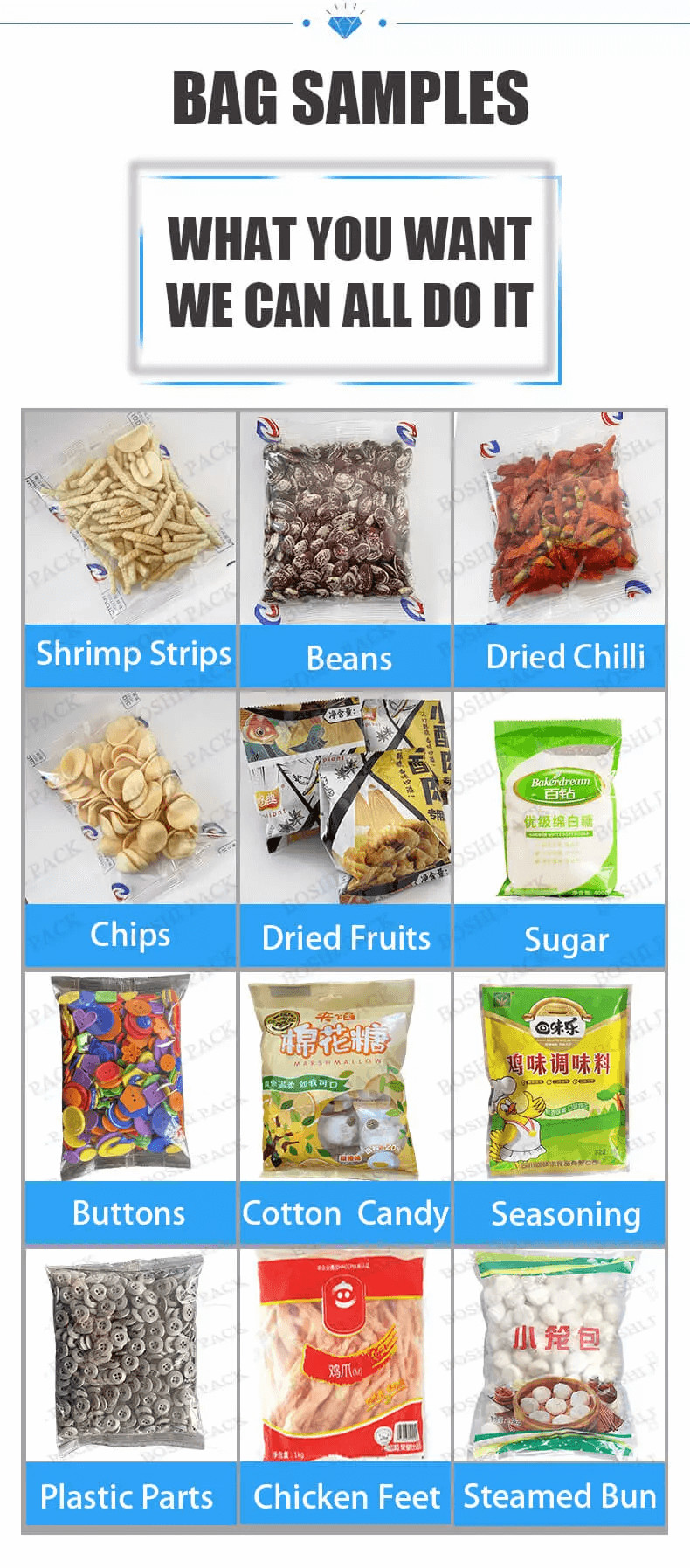 Automatic Weighing Vertical Packing Machine For Pasta Dry Food